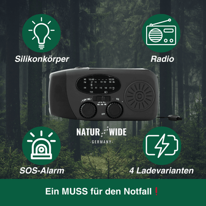 Notfall All in One Radio – Energie und Information in Blackout Notfällen
