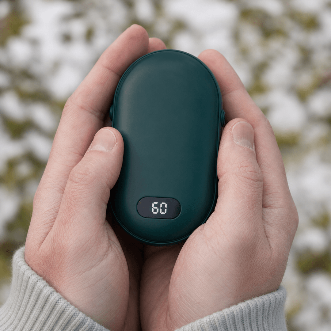 Handwarmer met dubbele verwarming – Oplaadbare zakwarmer