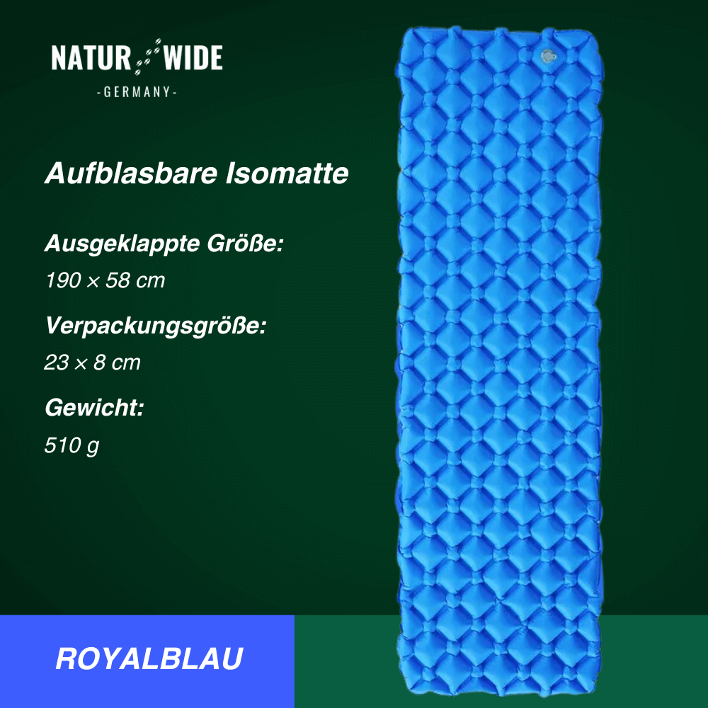 Ultraleichte Isomatte ohne Kopfstütze – Ideal für jedes Abenteuer unterwegs