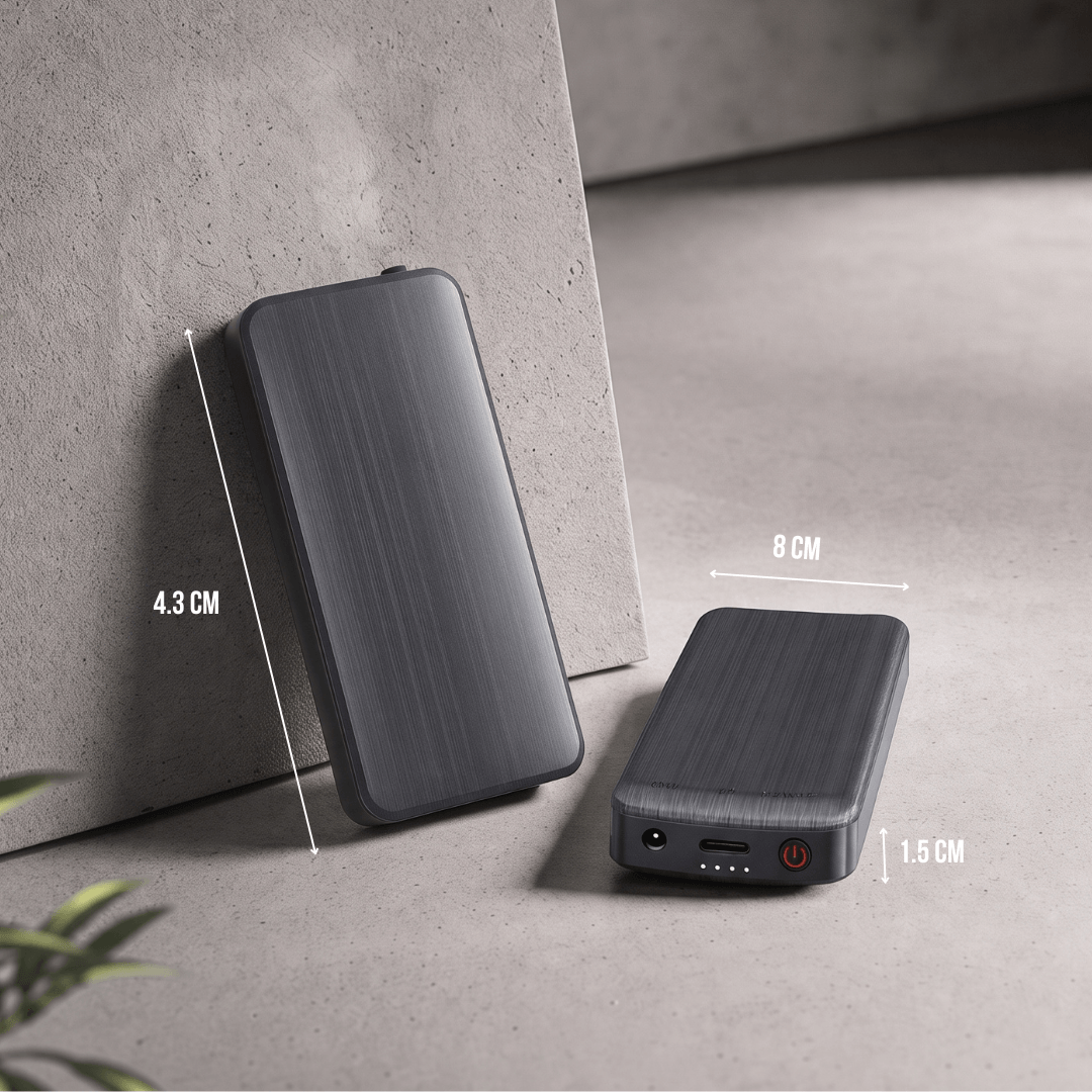 Powerbank voor warme sokken — 3,7V / 2A, 2×4000 mAh