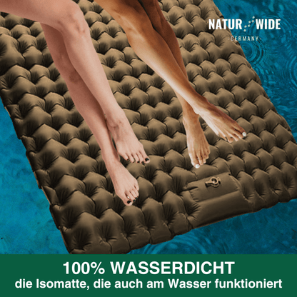 Ultraleichte kompakte 2 in 1 Isomatte – Ideal für jedes Abenteuer zu zweit.