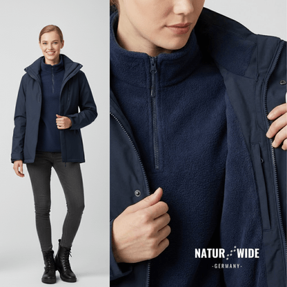 2-in-1 Ultraleichte Regenjacke & Fleecejacke für Frauen – Wind & wasserdicht