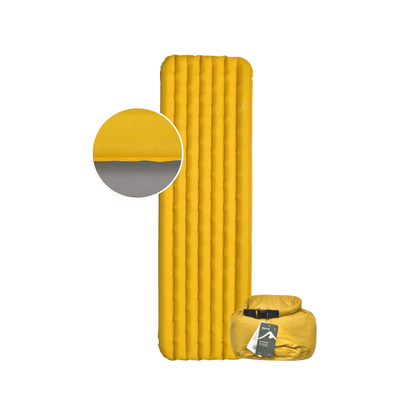 NaturWide Campingmatte 7.6R – Ultraleichte, selbstaufblasende Isomatte mit doppelter Stärke