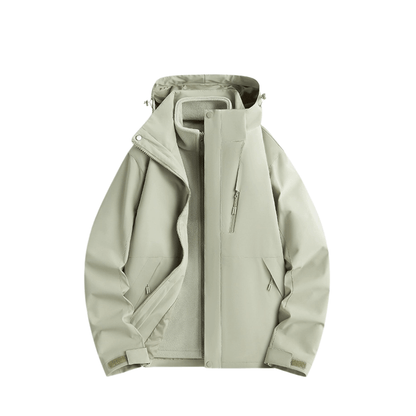 2-in-1 Ultraleichte Regenjacke & Fleecejacke für Frauen – Wind & wasserdicht