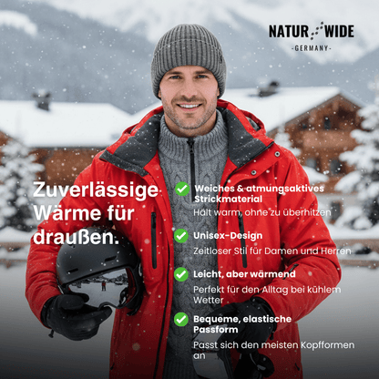 Premium Strick Mütze – Warme Unisex Wintermütze