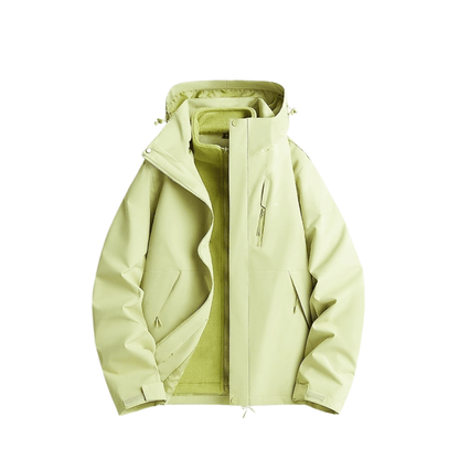 2-in-1 Ultraleichte Regenjacke & Fleecejacke für Frauen – Wind & wasserdicht