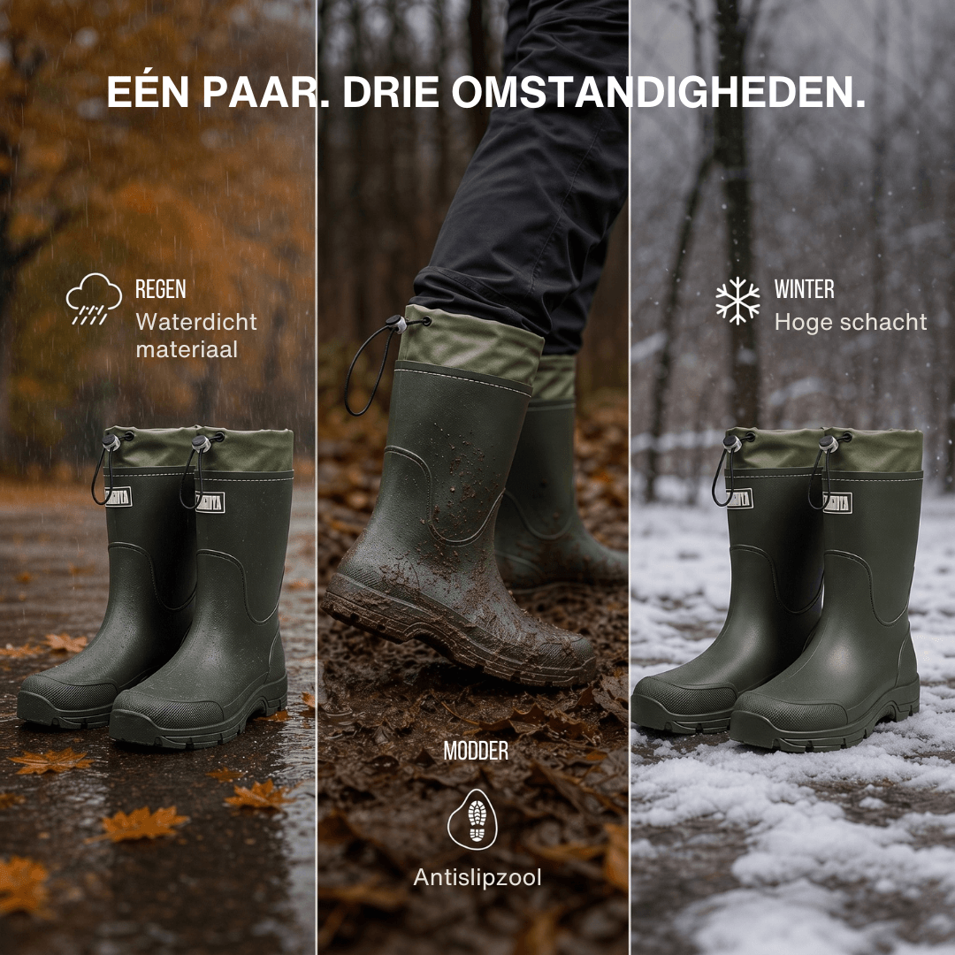 Waterdichte Outdoor Regenlaarzen Unisex - Antislip & Duurzaam PVC