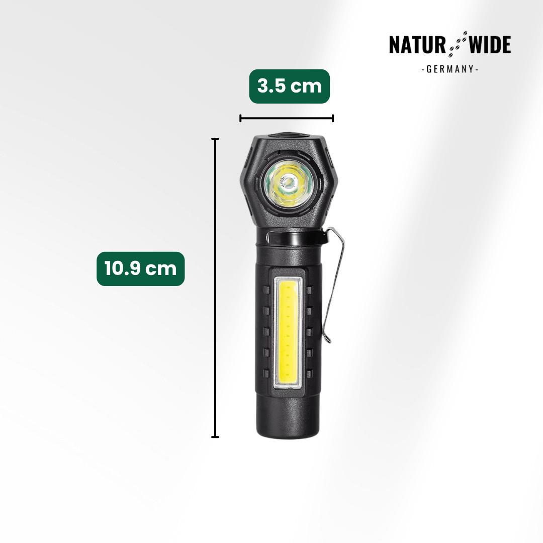 Multifunktionale 2-in-1 LED Taschenlampe & Stirnlampe