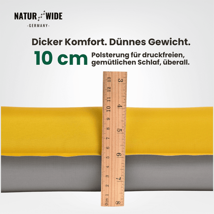 NaturWide Campingmatte 7.6R – Ultraleichte, selbstaufblasende Isomatte mit doppelter Stärke