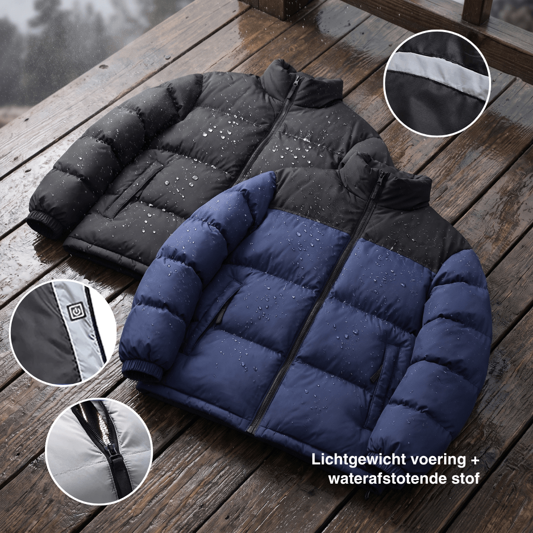 Verwarmde winterjas – 6 verwarmingszones, waterdicht en extra warm voor dames en heren.