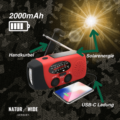 Notfall All in One Radio – Energie und Information in Blackout Notfällen