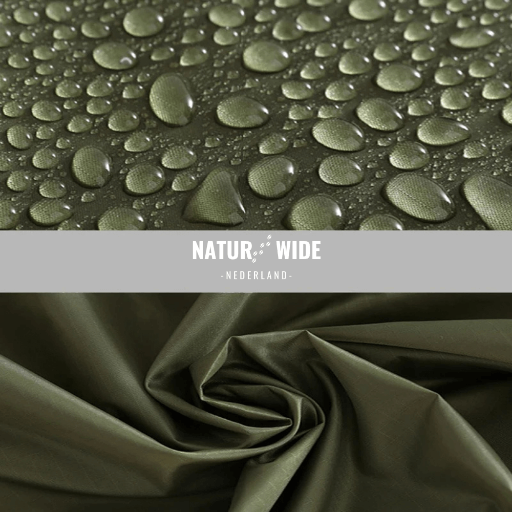 3-in-1 waterdichte regenponcho – Tentzeil & Grondzeil