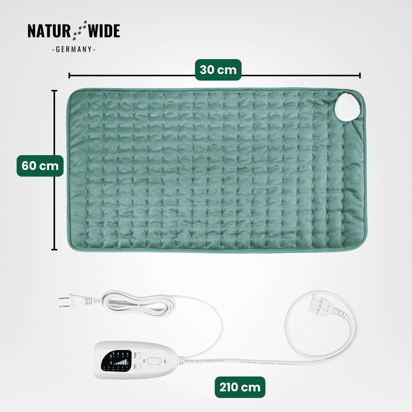 Elektrische Heizdecke – Wärmeauflage für Rücken, Bauch & Beine mit 6 Temperaturstufen