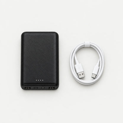 Inhoud: powerbank en USB-laadkabel